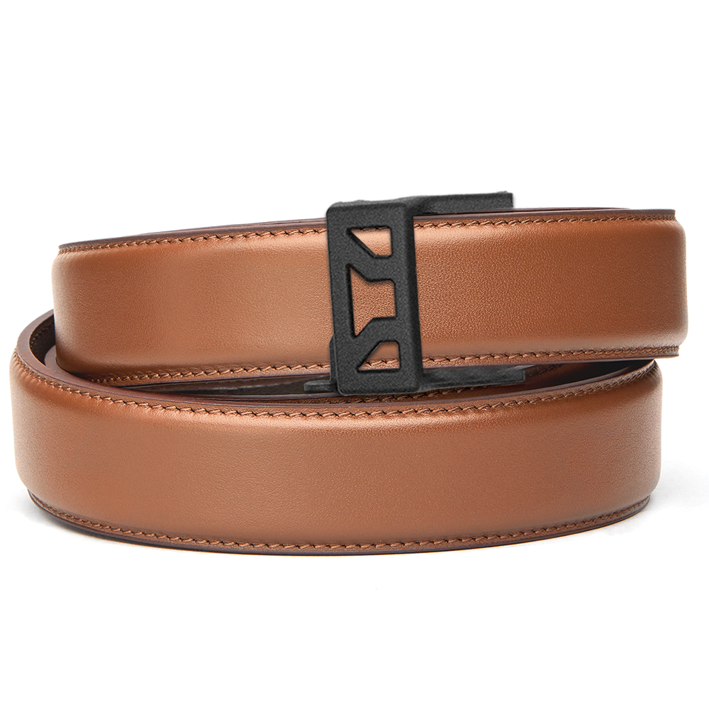 X SERIES BUCKLE  | TAN LEATHER GUN BELT 1.5"